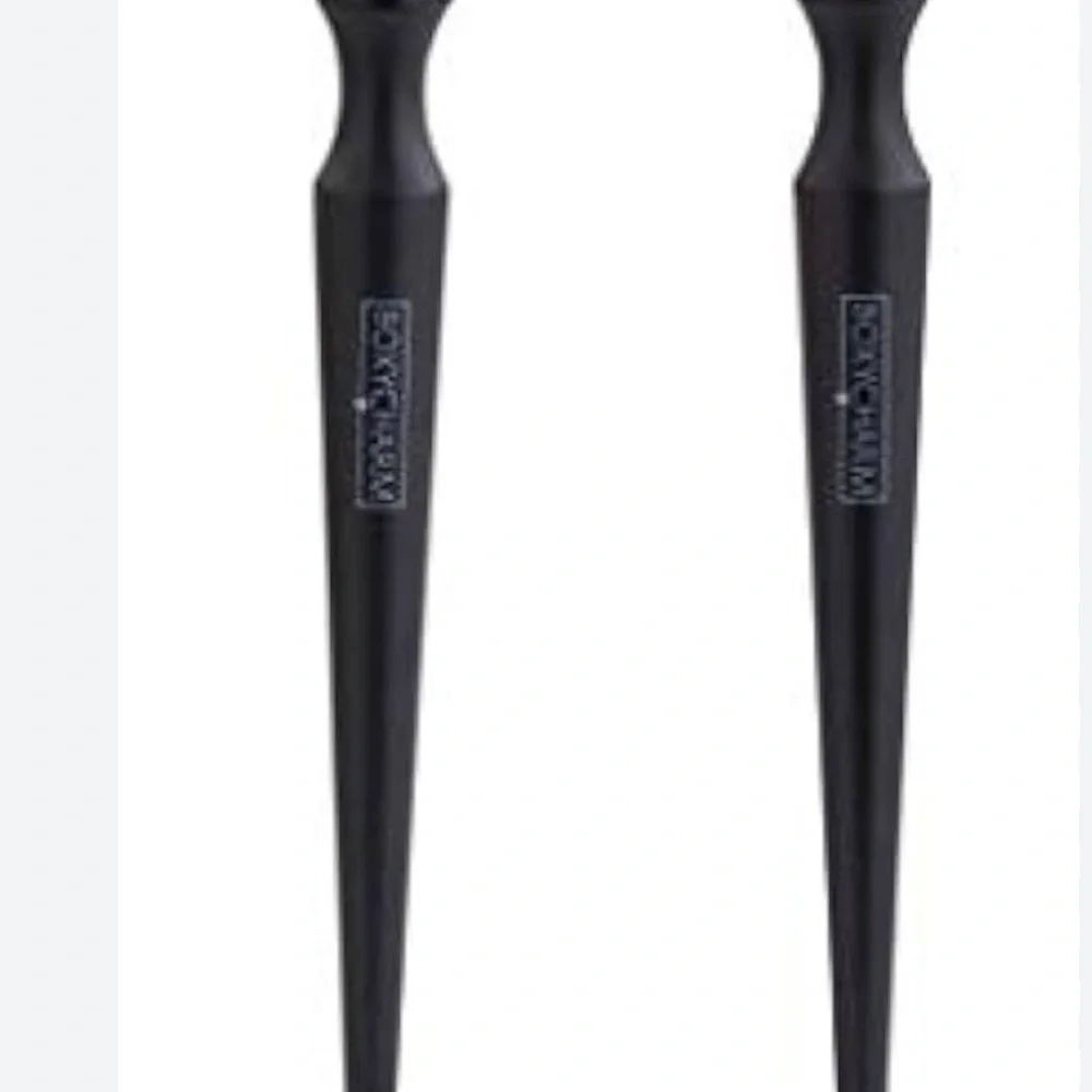 Boxycharm x Complex Culture Plush Powder & Contour Brush Set - Black (2pc